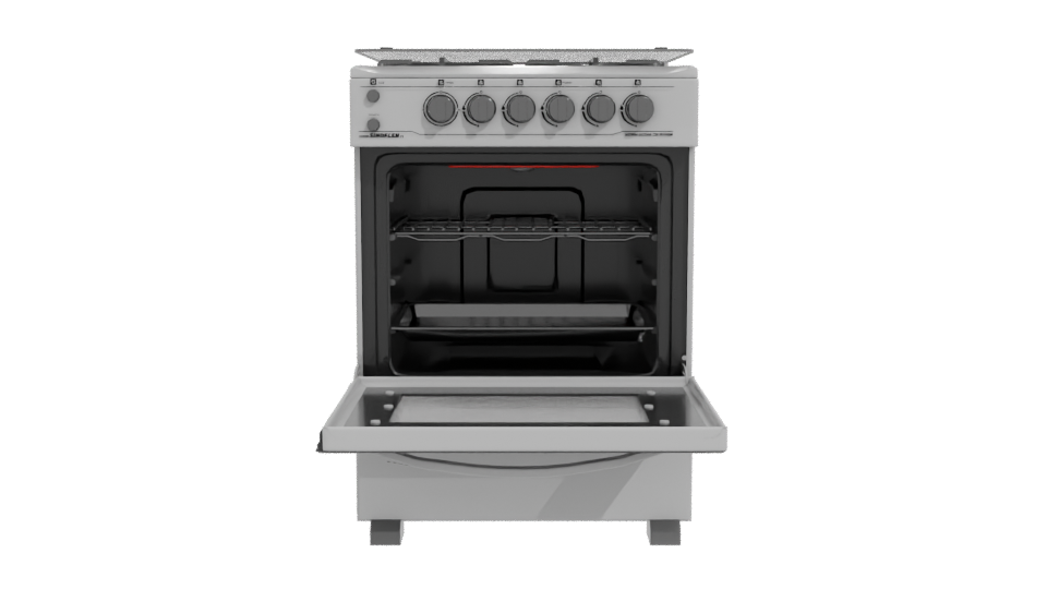Stylish Gas Oven 3D Model - Professional 3D Model Render 11