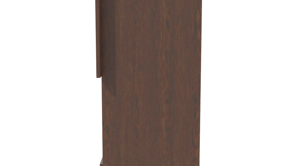Stylish Wooden Cabinet Model - Professional 3D Model Render 2
