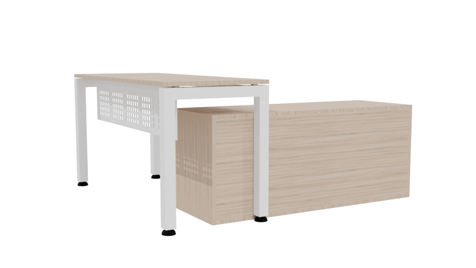 Stylish Office Desk Model 3D - Professional 3D Model Render 4