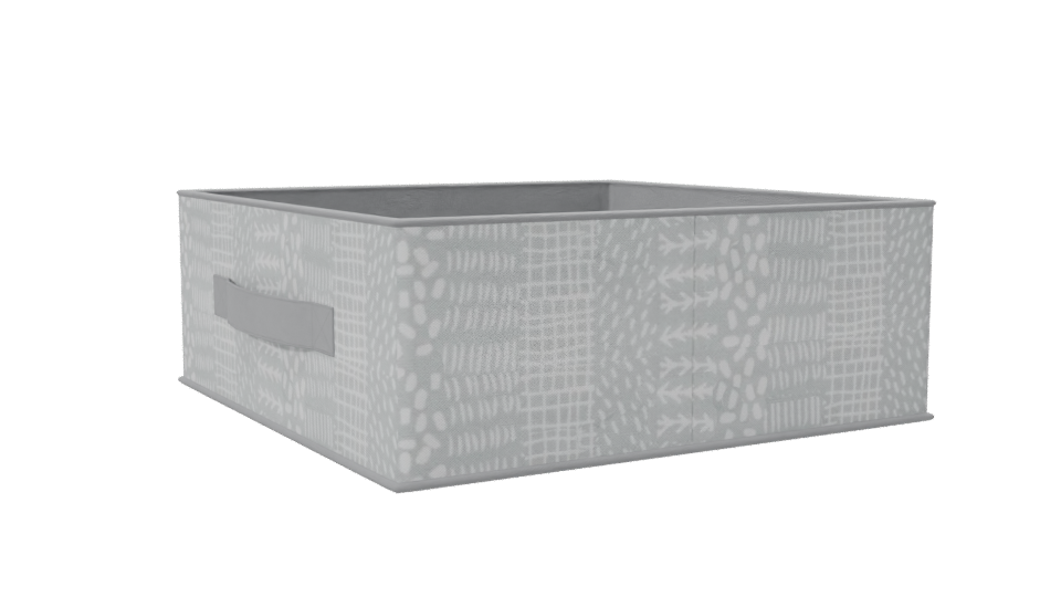 Stylish Fabric Storage Basket 3D - Professional 3D Model Render 7