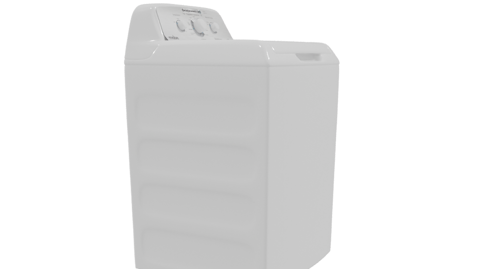 Top-Loading Washing Machine 3D - Professional 3D Model Render 9
