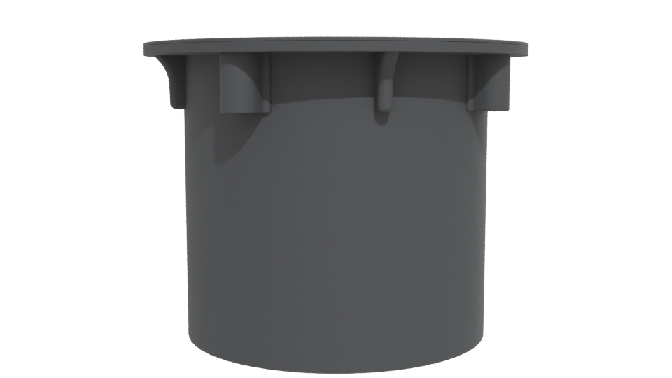 Industrial-Style Round Storage Container 3D Model - Professional 3D Model Render 12