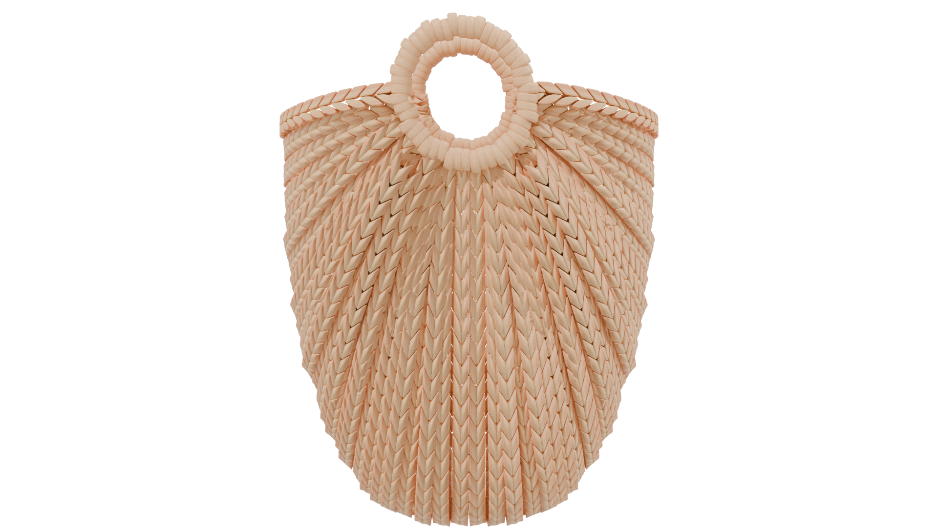 Elegant Woven Storage Basket 3D - Professional 3D Model Render 2