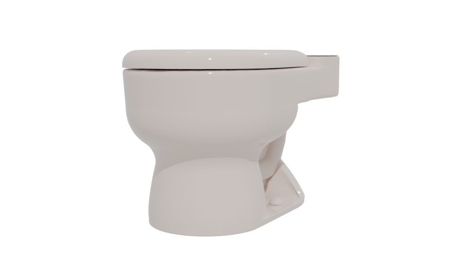 Contemporary Ceramic Toilet 3D Model - Professional 3D Model Render 12