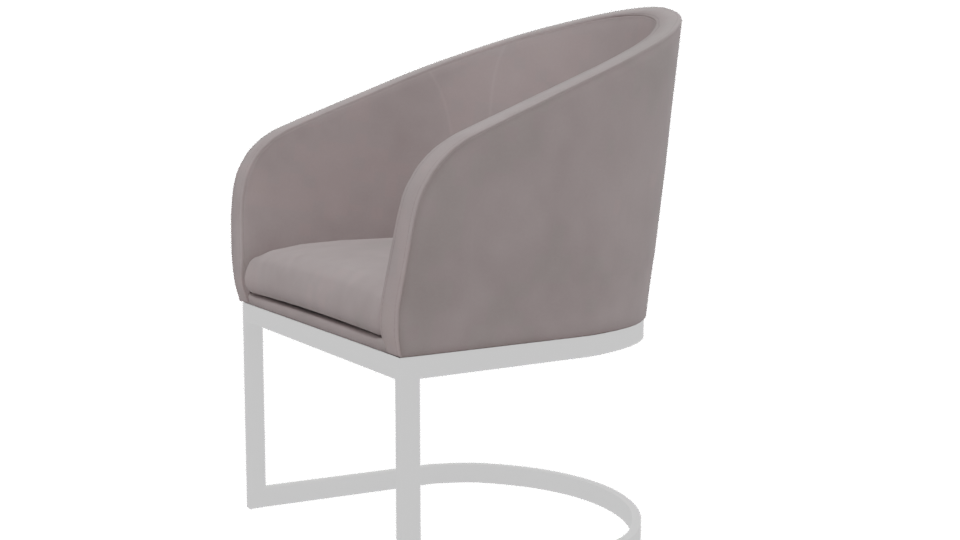 Minimalist Fabric Accent Chair 3D - Professional 3D Model Render 13