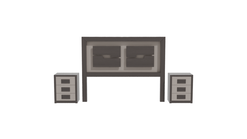 Stylish Bedroom Furniture Set 3D - Professional 3D Model Render 11