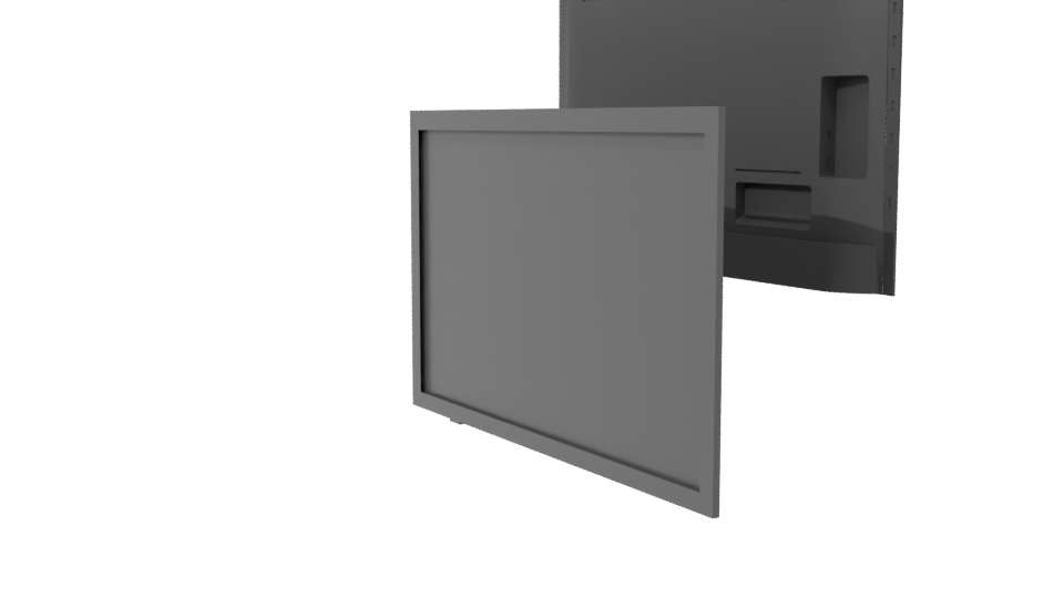 Sleek Modern TV Display Model - Professional 3D Model Render 7