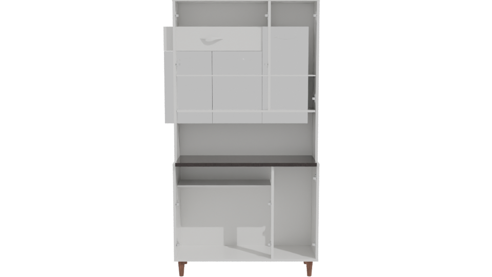 Stylish Modern Kitchen Cabinet 3D Model - Professional 3D Model Render 11