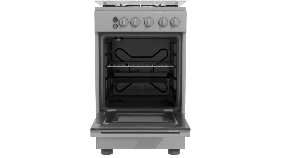 Realistic Kitchen Oven 3D Model - Professional 3D Model Render 11