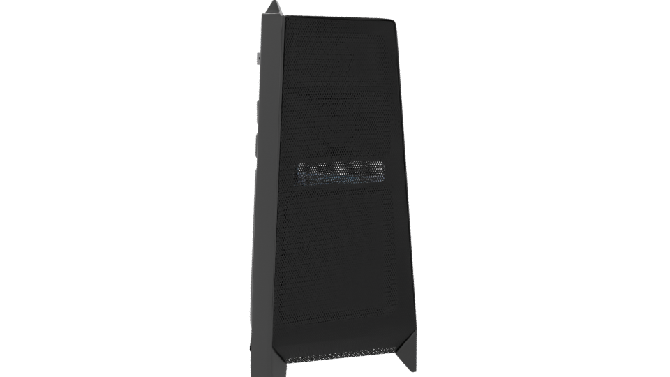 Sleek Black Cylindrical Model 3D - Professional 3D Model Render 8