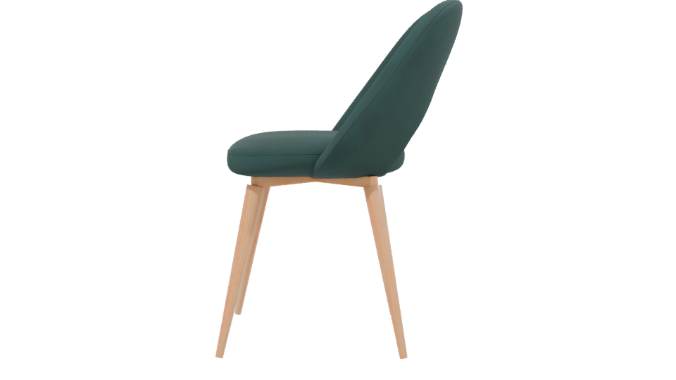 Stylish Modern Dining Chair 3D - Professional 3D Model Render 2