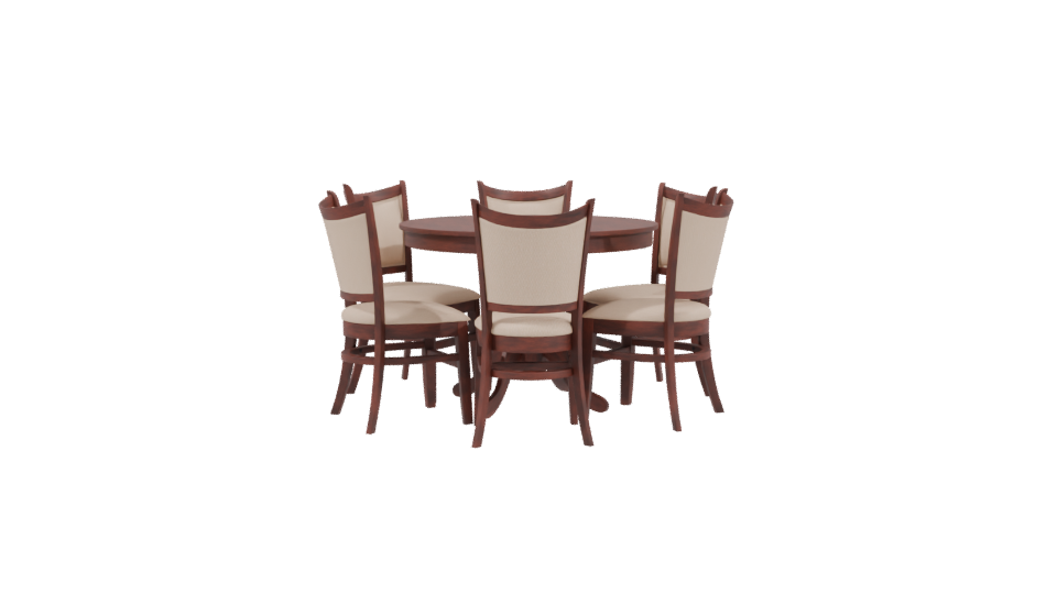 Calabria Dining Set 3D Model - Professional 3D Model Render 3