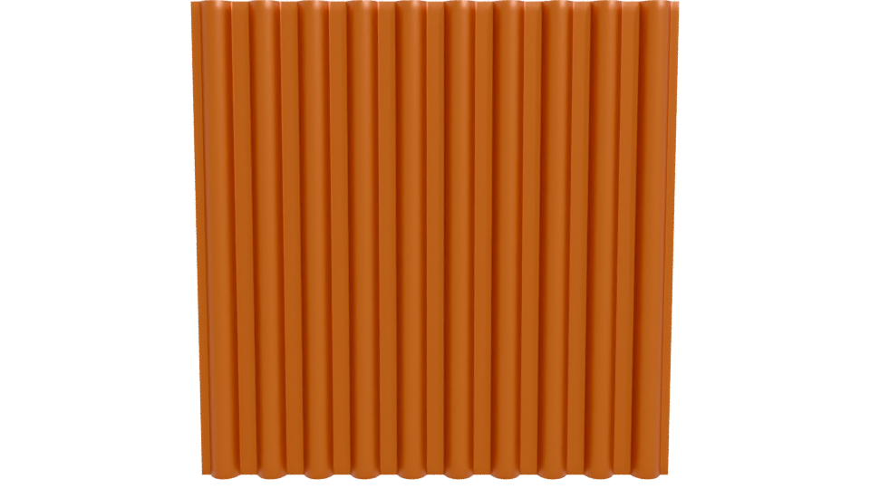 Textured Orange Metal Sheets 3D - Professional 3D Model Render 11