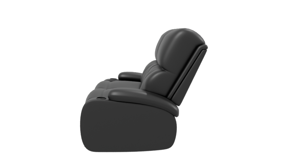 Stylish Reclining Sofa 3D Model - Professional 3D Model Render 2