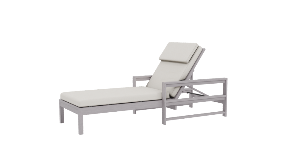 Stylish Outdoor Lounge Chair 3D - Professional 3D Model Render 4