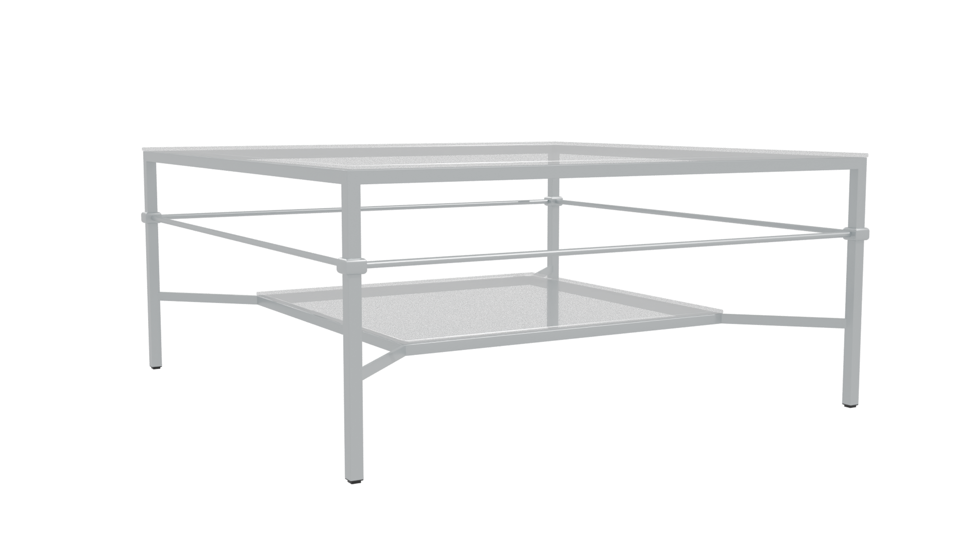 Modern Glass Coffee Table 3D - Professional 3D Model Render 10