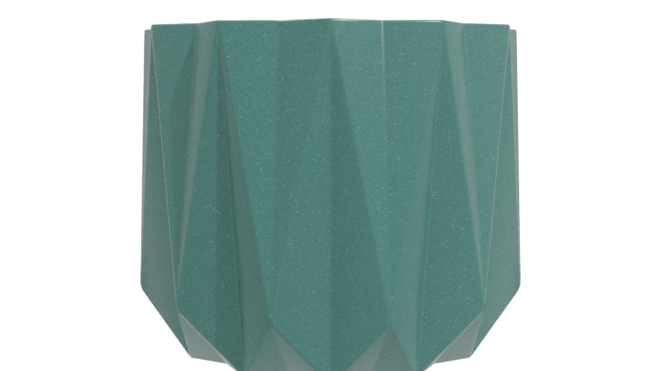 Stylized Geometric Plant Pot 3D - Professional 3D Model Render 11