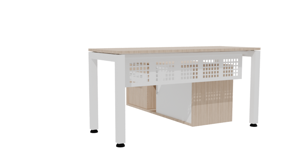 Stylish Office Desk Model 3D - Professional 3D Model Render 13