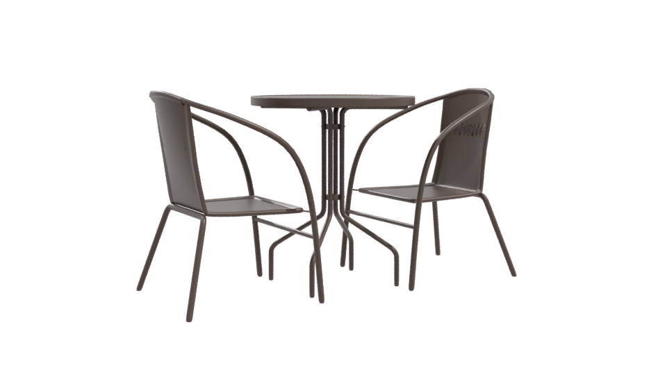 Stylish Outdoor Dining Set 3D - Professional 3D Model Render 10