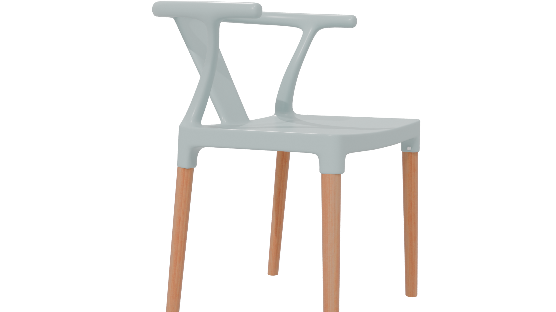 Stylish Minimalist Chair Model - Professional 3D Model Render 6