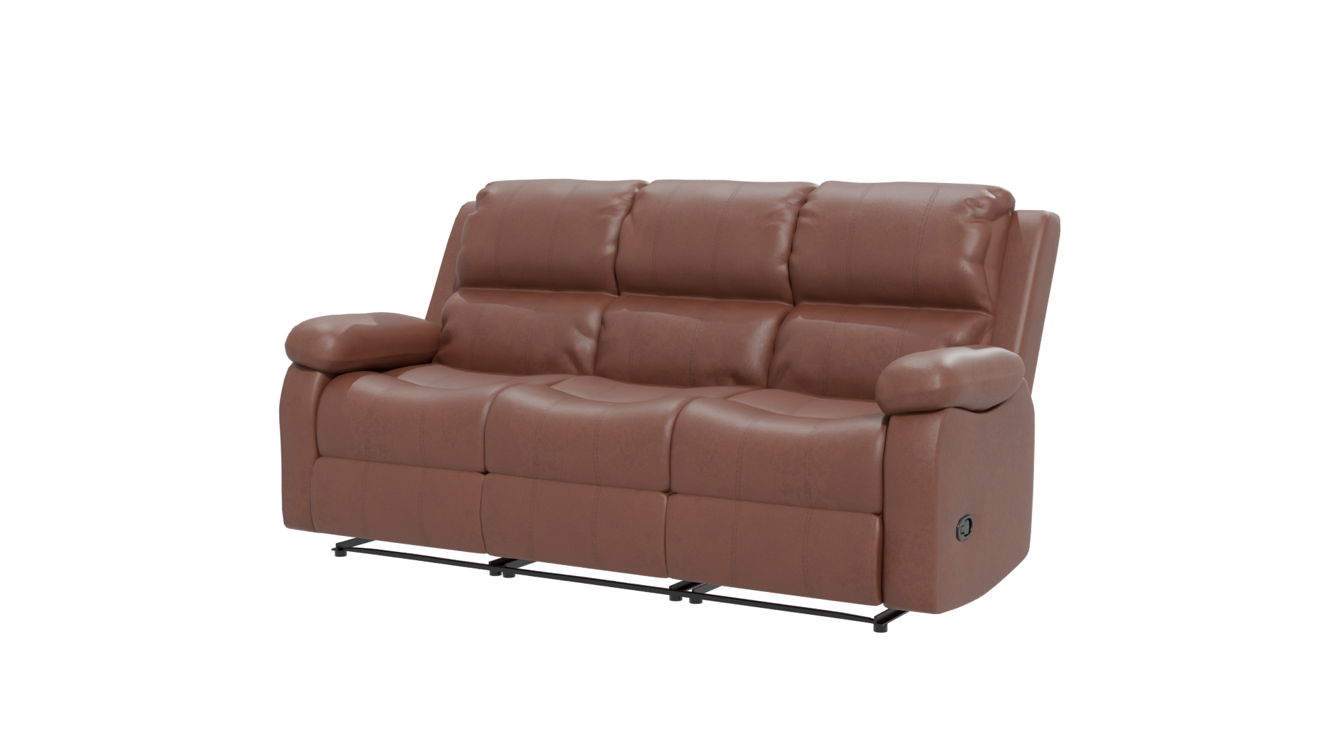Stylish Modern Reclining Sofa - Professional 3D Model Render 12