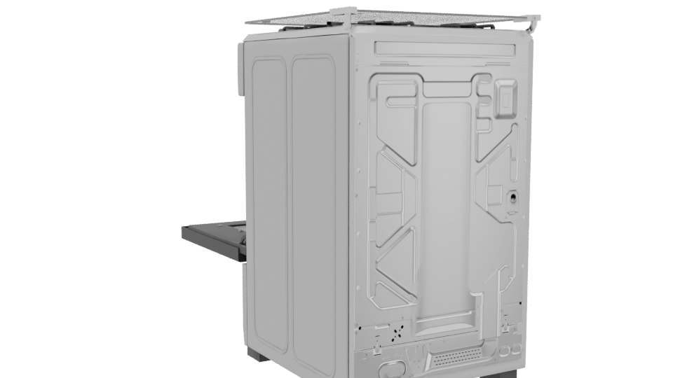 Stylish Gas Oven 3D Model - Professional 3D Model Render 4