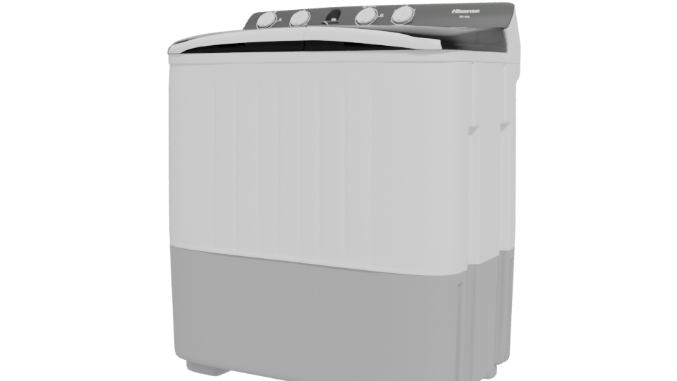 Compact Household Washing Machine 3D - Professional 3D Model Render 12