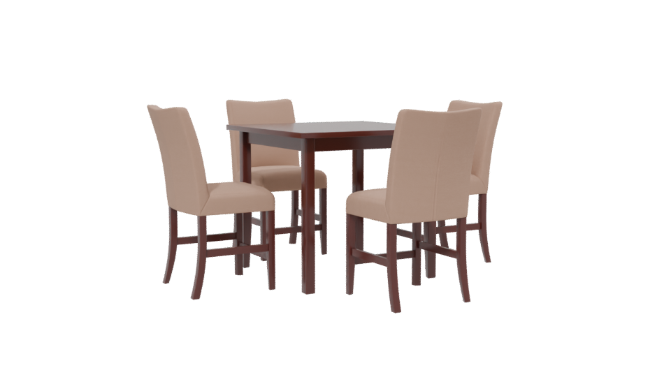 Stylish Dining Table Set 3D - Professional 3D Model Render 13