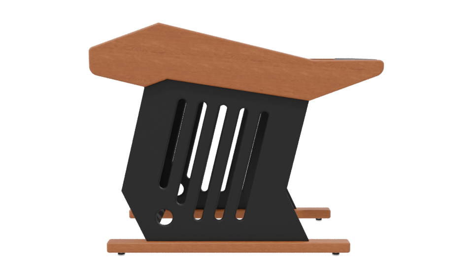 Stylish Shopping Cart 3D Model - Professional 3D Model Render 8