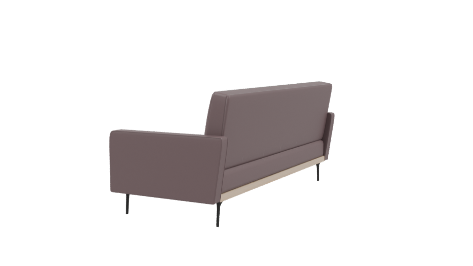 Contemporary Upholstered Sofa 3D Model - Professional 3D Model Render 3