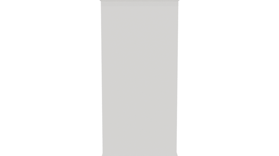 Minimalist White Wardrobe Model - Professional 3D Model Render 5