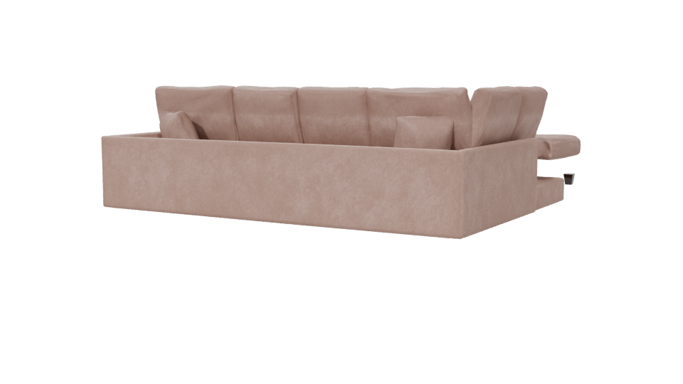 Contemporary L-Shaped Sofa Model - Professional 3D Model Render 6