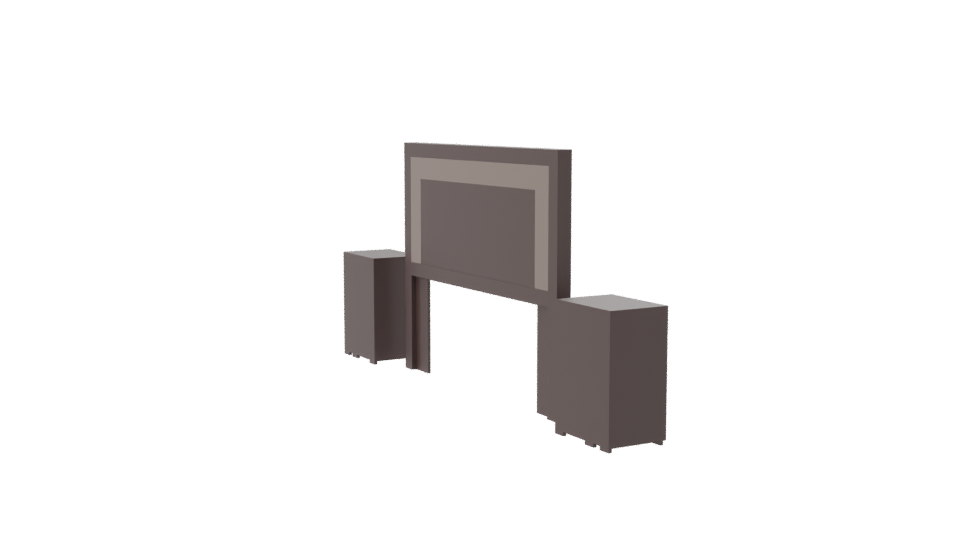 Stylish Bedroom Furniture Set 3D - Professional 3D Model Render 7