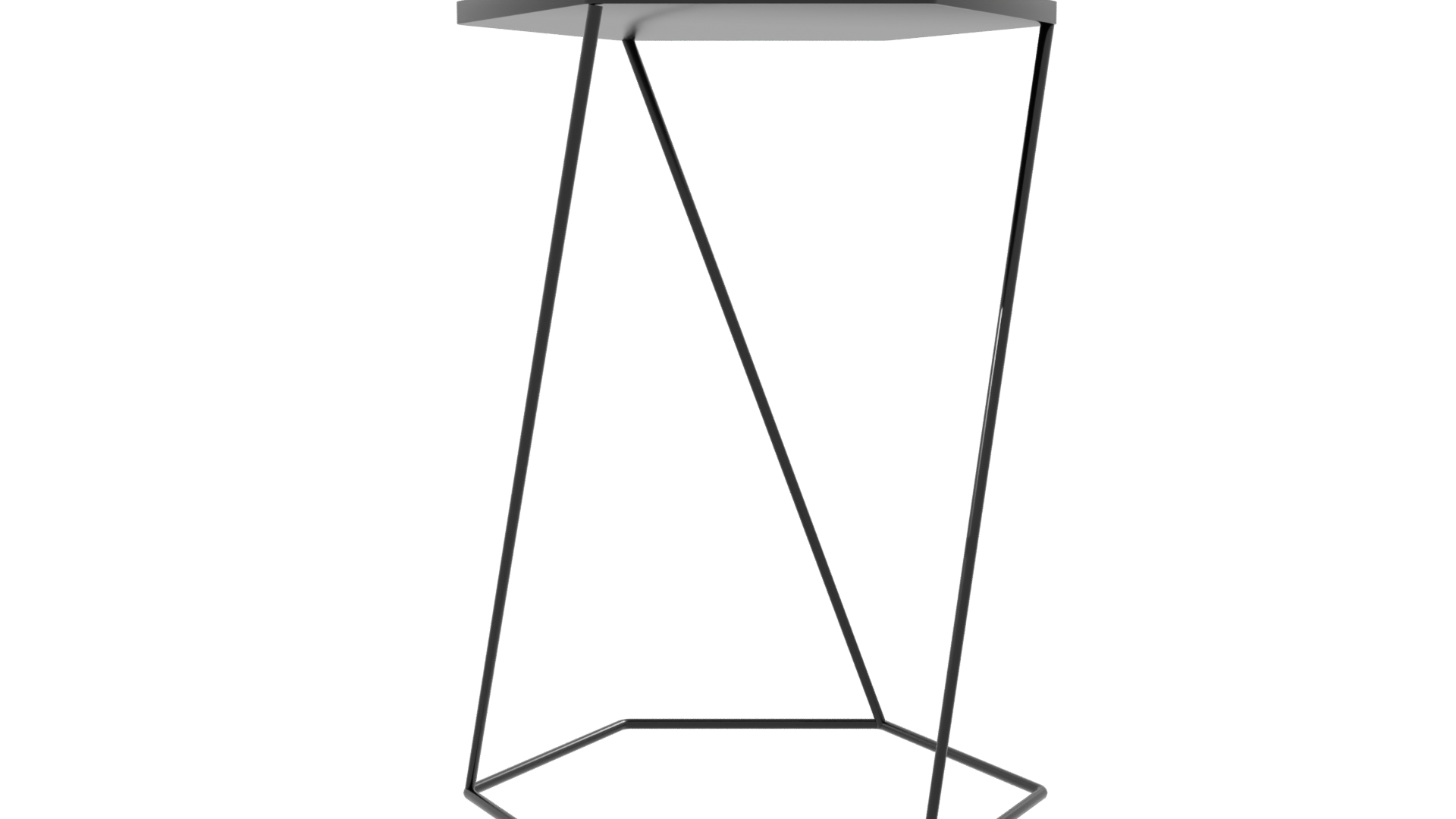 Minimalist Metal Side Table 3D - Professional 3D Model Render 8