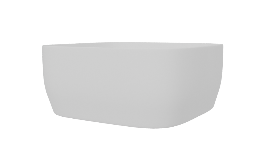 Elegant Square Bowl 3D Model - Professional 3D Model Render 6