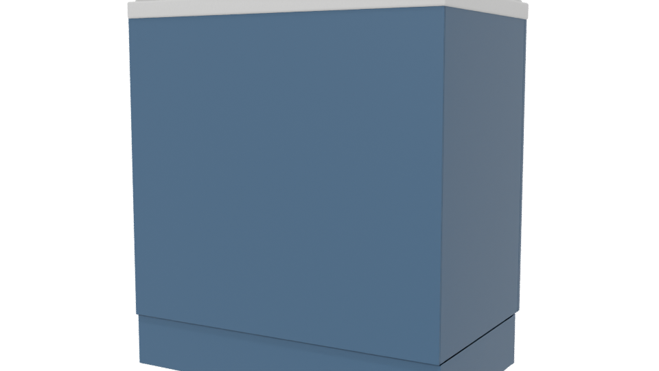 Sleek Minimalist Kitchen Cabinet 3D Model - Professional 3D Model Render 6