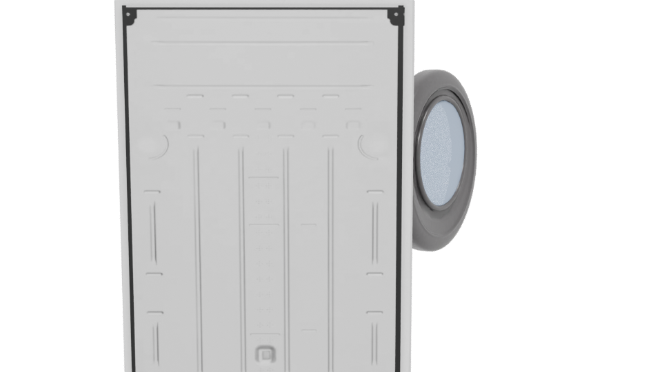 Realistic Front Loading Washer 3D - Professional 3D Model Render 5