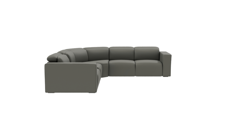 Contemporary Curved Sofa 3D Model - Professional 3D Model Render 8