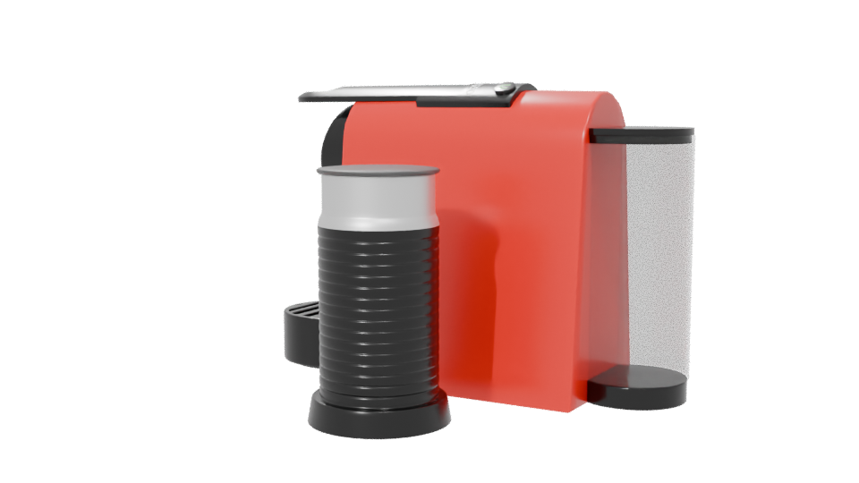 Stylish Coffee Machine 3D Model - Professional 3D Model Render 6