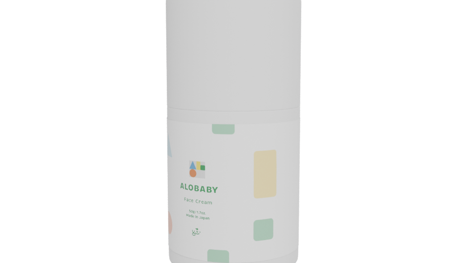 Stylish Face Cream Container 3D - Professional 3D Model Render 12