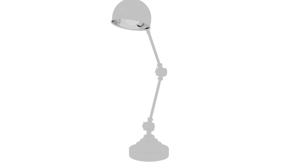 Sleek Metal Table Lamp 3D Model - Professional 3D Model Render 3