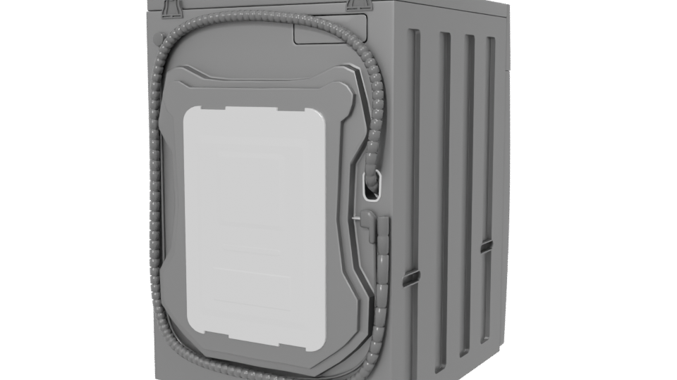 Automatic LG Washer-Dryer 3D Model - Professional 3D Model Render 6