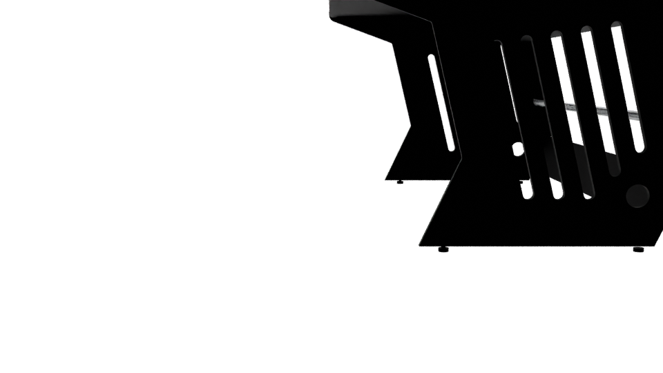 Stylish Modern Rectangular Table 3D - Professional 3D Model Render 2