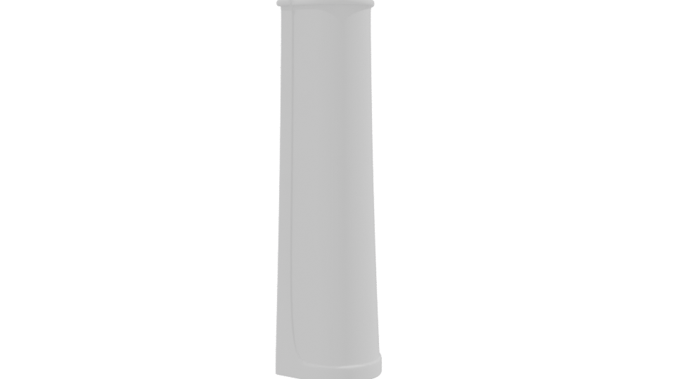 Minimalist White Cylinder Model 3D - Professional 3D Model Render 9