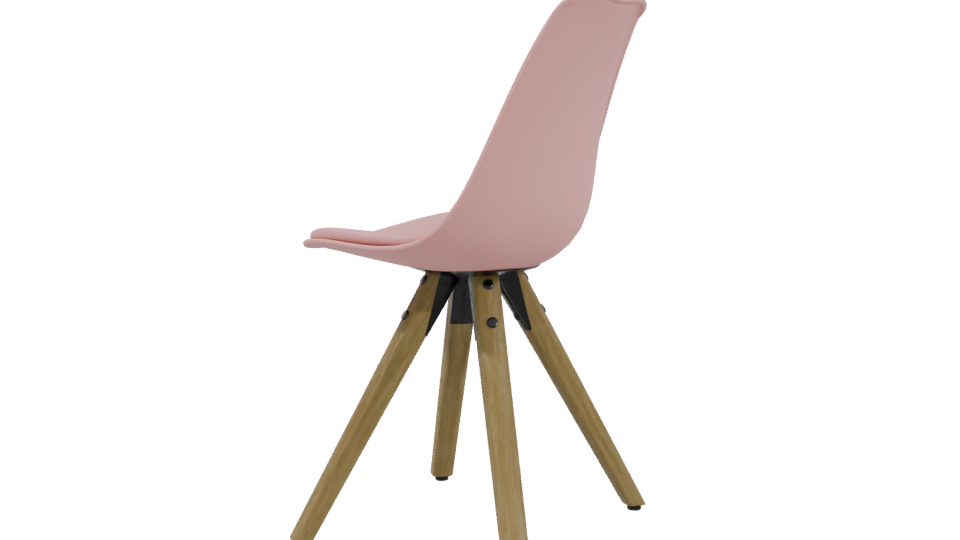 Stylish Modern Pink Chair 3D - Professional 3D Model Render 3