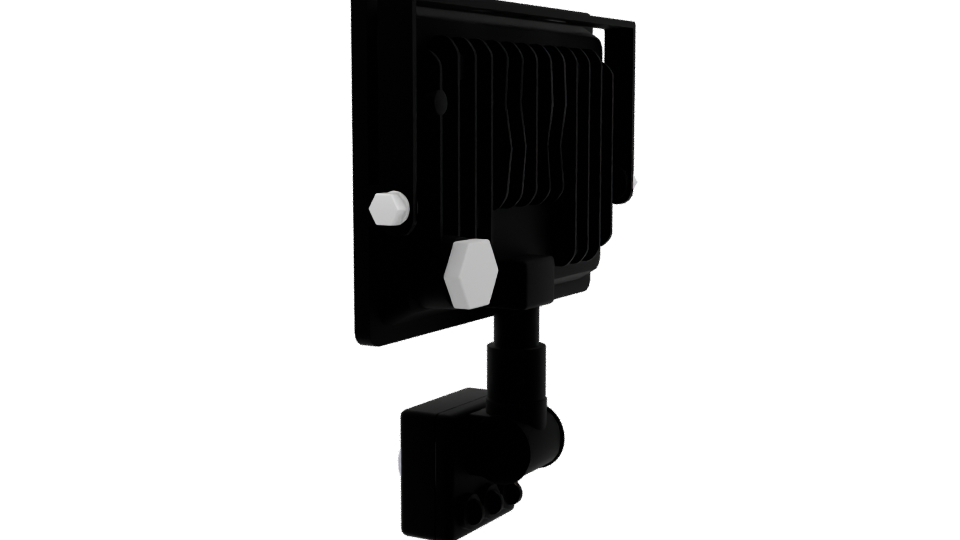 Motion Sensor LED Floodlight Model - Professional 3D Model Render 3