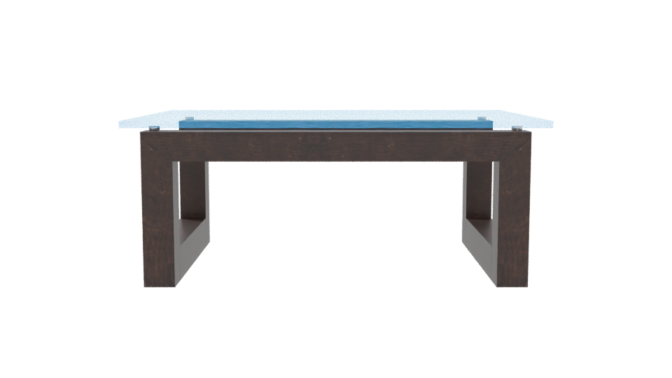 Modern Glass Table 3D Model - Professional 3D Model Render 5
