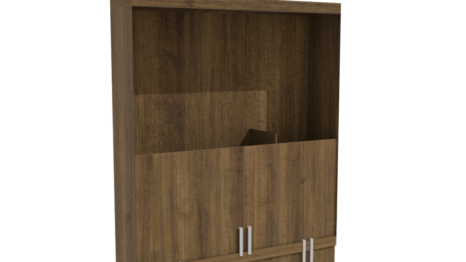 Stylish Wooden Wardrobe 3D Model - Professional 3D Model Render 10