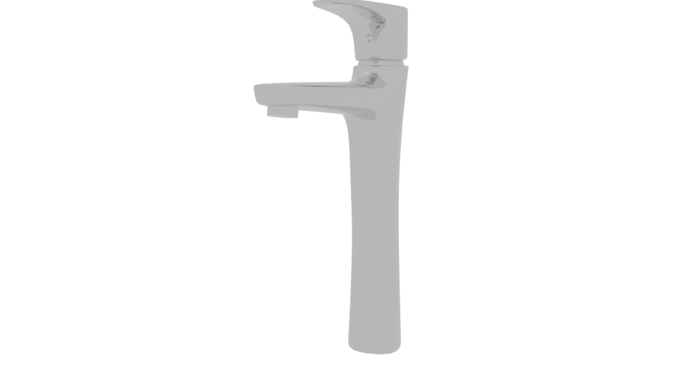 Sleek Modern Kitchen Faucet 3D Model - Professional 3D Model Render 3