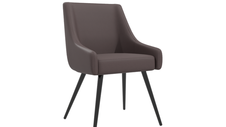 Contemporary Fabric Accent Chair 3D Model - Professional 3D Model Render 10